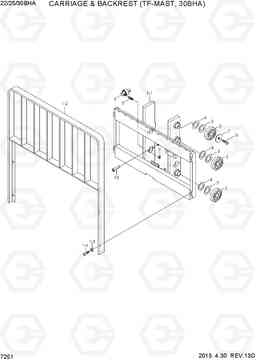 7251 CARRIAGE & BACKREST(TF-MAST, 30BHA) 22/25/30BHA-7, Hyundai