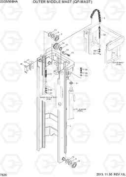 7520 OUTER MIDDLE MAST(QF-MAST) 22/25/30BHA-7, Hyundai