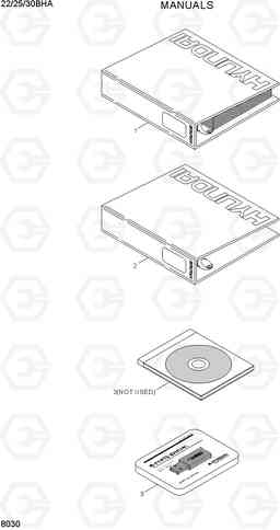 8030 MANUALS 22/25/30BHA-7, Hyundai