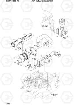 1020 AIR INTAKE SYSTEM 22/25/30/33D-9S, Hyundai