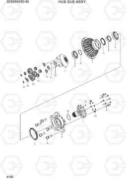 4100 HUB SUB ASSY 22/25/30/33D-9S, Hyundai