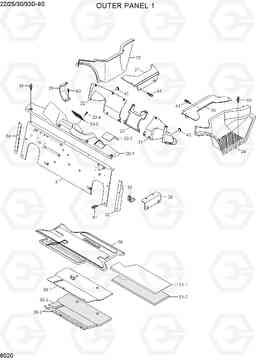 6020 OUTER PANEL 1 22/25/30/33D-9S, Hyundai