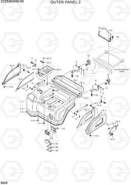 6030 OUTER PANEL 2 22/25/30/33D-9S, Hyundai