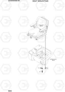 6040 SEAT MOUNTING 22/25/30/33D-9S, Hyundai