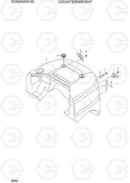 6050 COUNTERWEIGHT 22/25/30/33D-9S, Hyundai