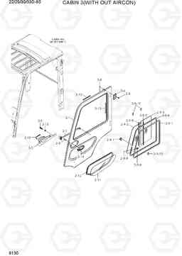 6130 CABIN 3(WITH OUT AIRCON) 22/25/30/33D-9S, Hyundai