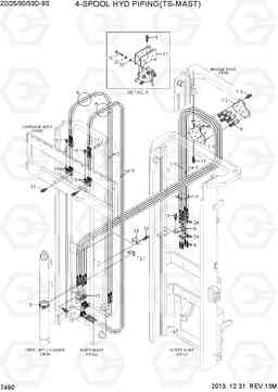 7490 4-SPOOL HYD PIPING (TS-MAST) 22/25/30/33D-9S, Hyundai