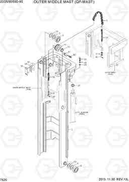 7520 OUTER MIDDLE MAST (QF-MAST) 22/25/30/33D-9S, Hyundai