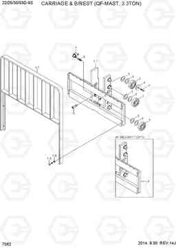 7562 CARRIAGE & B/REST (QF-MAST, 3.3TON) 22/25/30/33D-9S, Hyundai