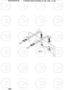 7820 F-POSITION PIPING(V,TS, IND, C-III) 22/25/30/33D-9S, Hyundai