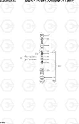 9160 NOZZLE HOLDER(COMPONENT PARTS) 22/25/30/33D-9S, Hyundai
