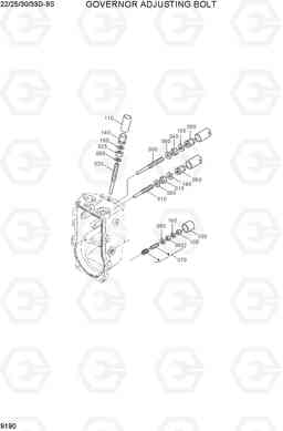 9190 GOVERNOR ADJUSTING BOLT 22/25/30/33D-9S, Hyundai