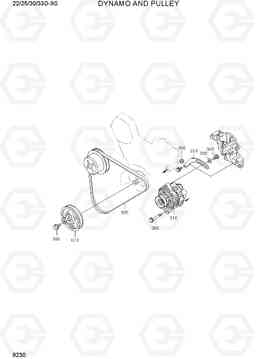 9230 DYNAMO AND PULLEY 22/25/30/33D-9S, Hyundai