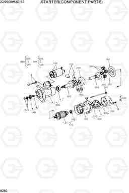 9260 STARTER(COMPONENT PARTS) 22/25/30/33D-9S, Hyundai