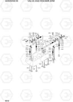 9310 VALVE AND ROCKER ARM 22/25/30/33D-9S, Hyundai