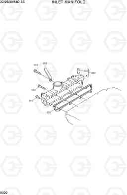 9320 INLET MANIFOLD 22/25/30/33D-9S, Hyundai