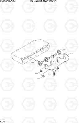 9330 EXHAUST MANIFOLD 22/25/30/33D-9S, Hyundai