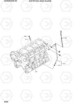 A030 DIPSTICK AND GUIDE 22/25/30/33D-9S, Hyundai