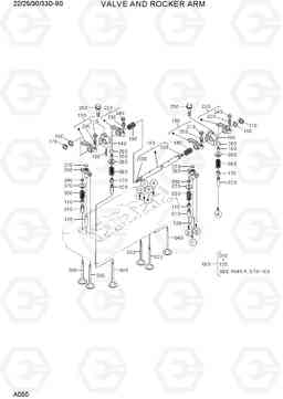 A050 VALVE AND ROCKER ARM 22/25/30/33D-9S, Hyundai