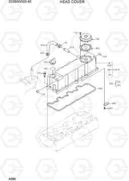 A060 HEAD COVER 22/25/30/33D-9S, Hyundai