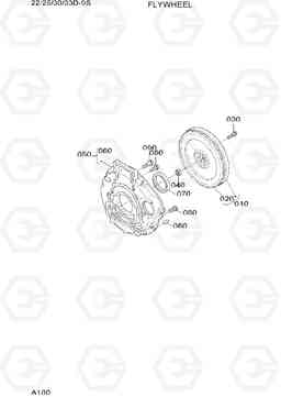 A100 FLYWHEEL 22/25/30/33D-9S, Hyundai