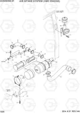 1020 AIR INTAKE SYSTEM (HMC ENGINE) 22/25/30/33D-9T, Hyundai