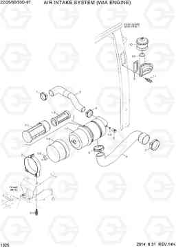 1025 AIR INTAKE SYSTEM (WIA ENGINE) 22/25/30/33D-9T, Hyundai