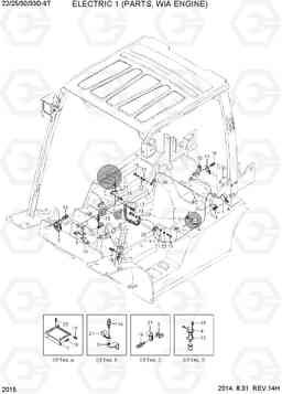 2015 ELECTRIC 1 (PARTS, WIA ENGINE)) 22/25/30/33D-9T, Hyundai