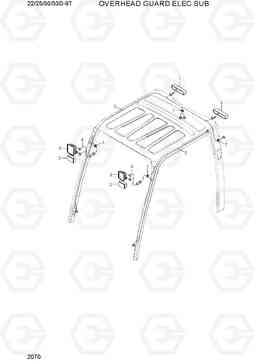 2070 OVERHEAD GUARD ELEC SUB 22/25/30/33D-9T, Hyundai