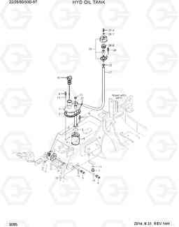 3085 HYD OIL TANK (WIA ENGINE) 22/25/30/33D-9T, Hyundai