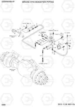 3090 BRAKE HYD BOOSTER PIPING 22/25/30/33D-9T, Hyundai