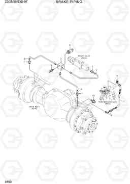 3100 BRAKE PIPING 22/25/30/33D-9T, Hyundai