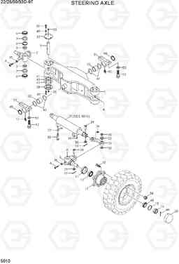 5010 STEERING AXLE 22/25/30/33D-9T, Hyundai