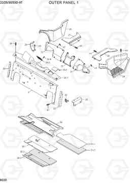 6020 OUTER PANEL 1 22/25/30/33D-9T, Hyundai