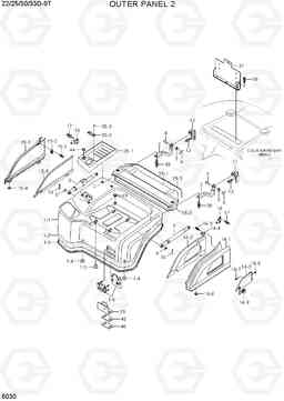6030 OUTER PANEL 2 22/25/30/33D-9T, Hyundai