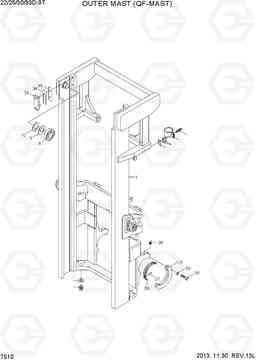 7510 OUTER MAST (QF-MAST) 22/25/30/33D-9T, Hyundai