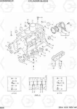 9020 CYLINDER BLOCK 22/25/30/33D-9T, Hyundai