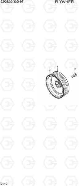 9110 FLYWHEEL 22/25/30/33D-9T, Hyundai
