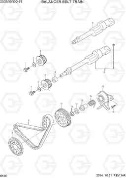 9120 BALANCER BELT TRAIN 22/25/30/33D-9T, Hyundai