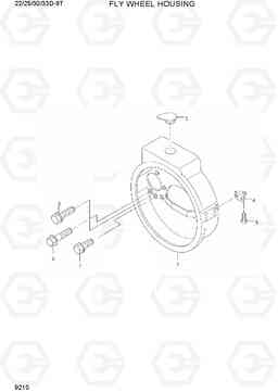 9210 FLYWHEEL HOUSING 22/25/30/33D-9T, Hyundai