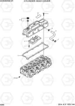 A090 CYLINDER HEAD COVER 22/25/30/33D-9T, Hyundai