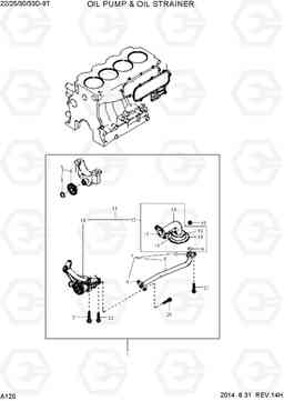 A120 OIL PUMP & STRAINER 22/25/30/33D-9T, Hyundai