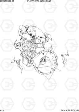 A170 FLYWHEEL HOUSING 22/25/30/33D-9T, Hyundai