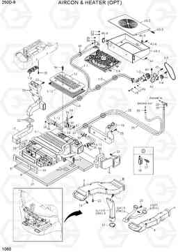 1060 AIRCON & HEATER (OPT) 250D-9, Hyundai