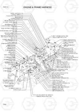 2040 ENGINE & FRAME HARNESS 250D-9, Hyundai