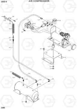 2080 AIR COMPRESSOR ASSY 250D-9, Hyundai