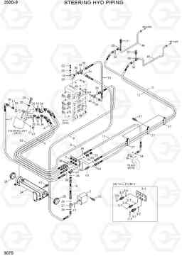 3070 STEERING HYD PIPING 250D-9, Hyundai