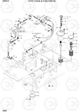 3090 HYD TANK & FAN DRIVE 250D-9, Hyundai