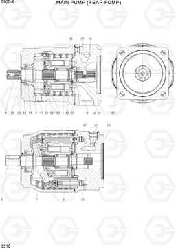 3310 MAIN PUMP (REAR PUMP) 250D-9, Hyundai