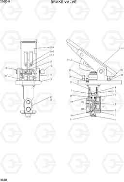 3550 BRAKE VALVE 250D-9, Hyundai